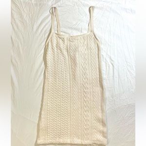 New without tag- Zara cable knit dress ecru size S